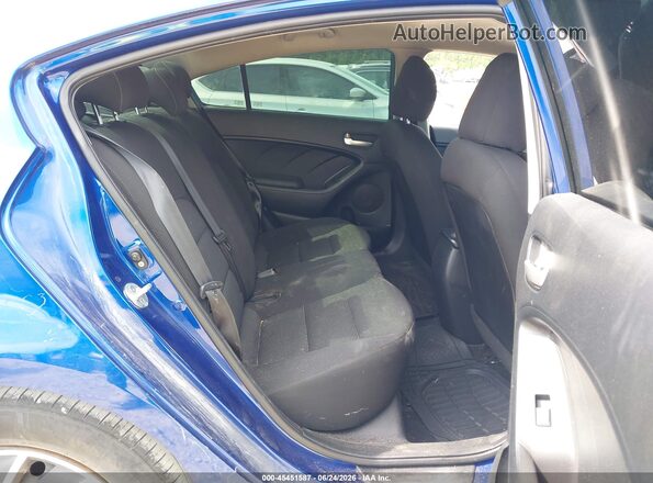 3KPFK4A7XHE036739 2017 KIA FORTE Blue VIN კოდის სტიკერის ხედი