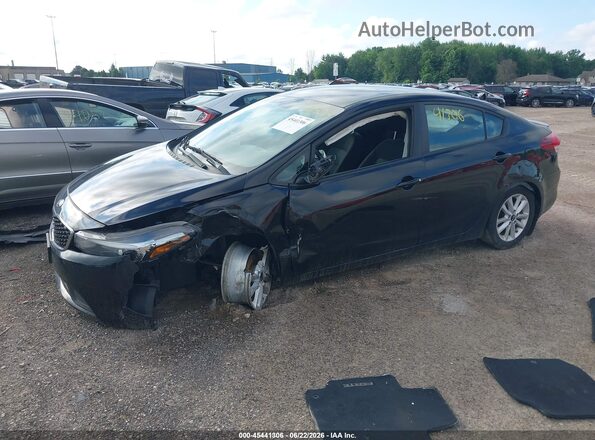 3KPFL4A71HE041776 2017 KIA FORTE Black წინა მარცხენა ხედი სამი მეოთხედიდან