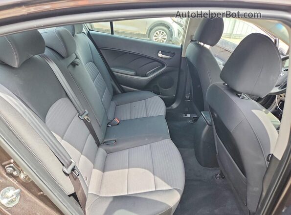 3KPFL4A71JE204366 2018 KIA FORTE Brown Widok tylnych siedzeń