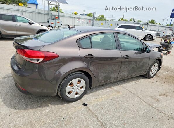 3KPFL4A71JE204366 2018 KIA FORTE Brown Tył prawy