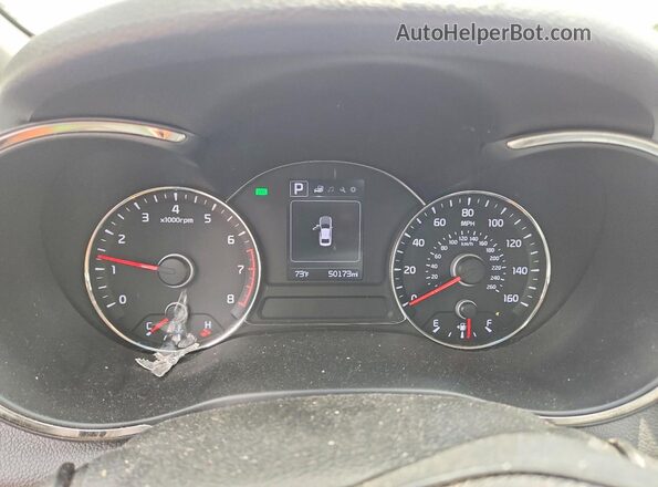 3KPFL4A71JE204366 2018 KIA FORTE Brown Widok zestawu wskaźników