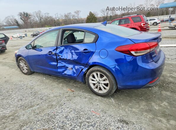 3KPFL4A73HE007967 2017 KIA FORTE Синий Задняя левая четверть