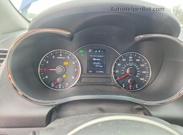 3KPFL4A73HE007967 2017 KIA FORTE Синий Вид щитка приборов