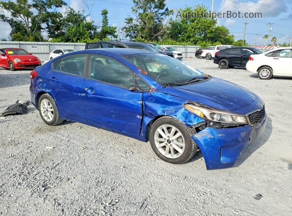 3KPFL4A73HE123136 2017 KIA FORTE Blue Передня права чверть