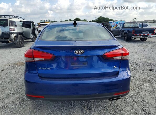 3KPFL4A73HE123136 2017 KIA FORTE Blue Вид ззаду