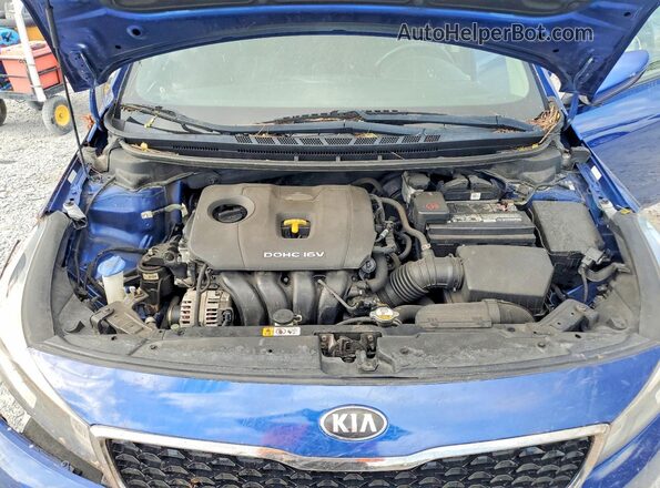 3KPFL4A73HE123136 2017 KIA FORTE Blue Вид задньої частини салону