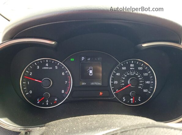 3KPFL4A73HE123136 2017 KIA FORTE Blue Вид щитка приладів