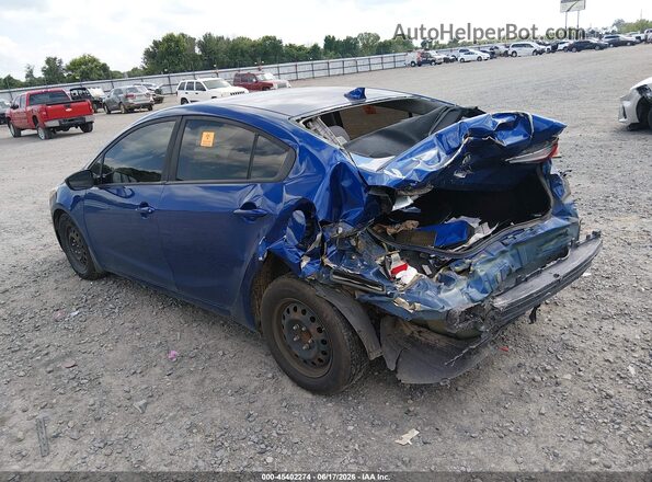 3KPFL4A73HE131012 2017 KIA FORTE Blue უკანა მარცხენა
