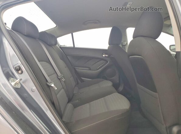 3KPFL4A75HE030036 2017 KIA FORTE Gray Vista de los asientos traseros