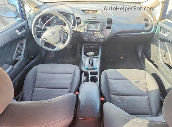 3KPFL4A75HE072965 2017 KIA FORTE Blue Dashboard view