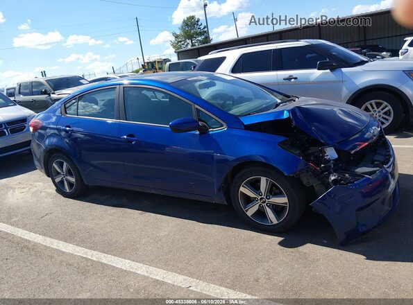 3KPFL4A75JE194571 2018 KIA FORTE Blue Սալոնի 360 աստիճան տեսք