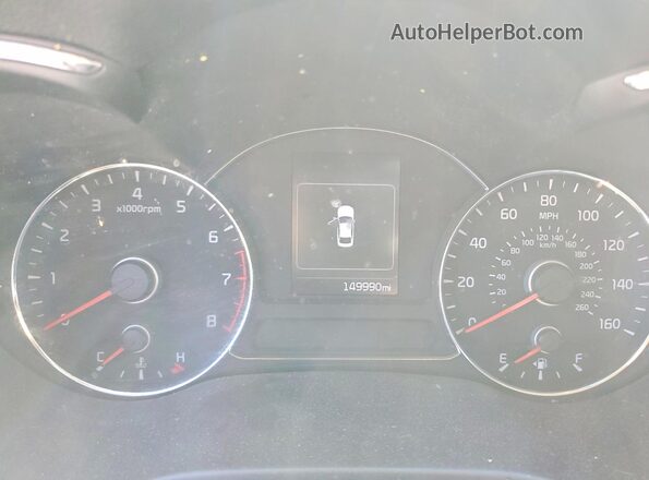 3KPFL4A76HE017456 2017 KIA FORTE Blue Widok zestawu wskaźników