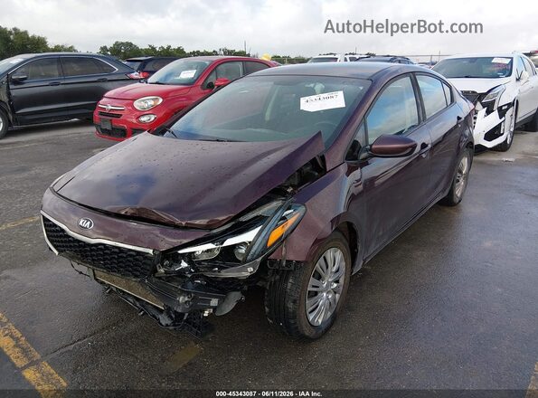 3KPFL4A76HE061229 2017 KIA FORTE Purple Առջևի ձախ երեք քառորդ տեսարան