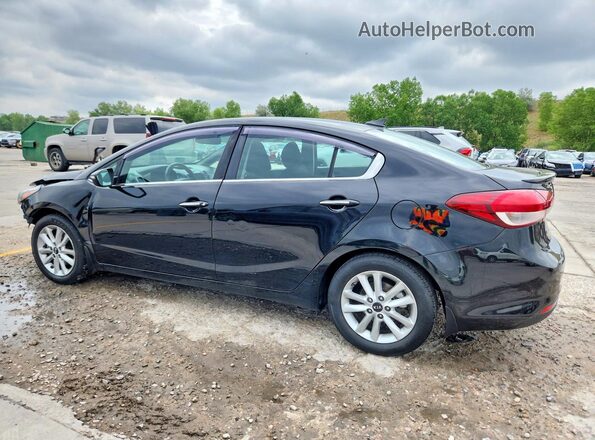 3KPFL4A76HE125530 2017 KIA FORTE Black Trasero izquierdo