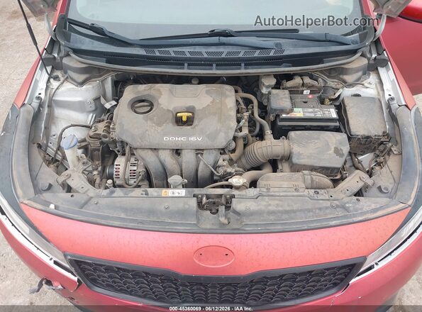 3KPFL4A76JE195311 2018 KIA FORTE Red Vista trasera