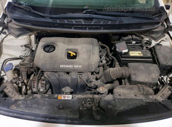 3KPFL4A77JE235394 2018 KIA FORTE White Вид задньої частини салону