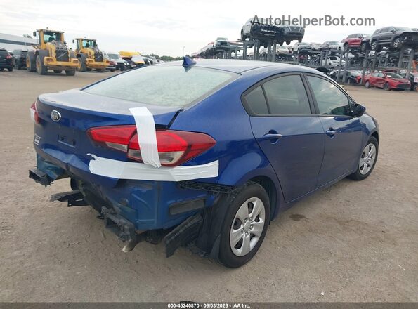 3KPFL4A78HE078100 2017 KIA FORTE Blue Rear right