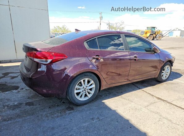 3KPFL4A79HE014809 2017 KIA FORTE Burgundy Tył prawy