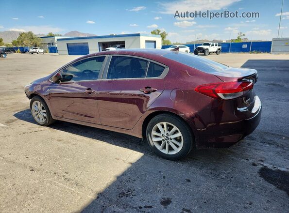 3KPFL4A79HE014809 2017 KIA FORTE Burgundy Tył lewy
