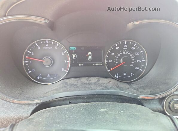 3KPFL4A79HE062780 2017 KIA FORTE Красный Вид щитка приборов