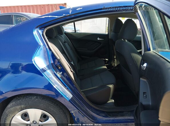 3KPFL4A79HE081605 2017 KIA FORTE Blue Вид наклейки з VIN-кодом