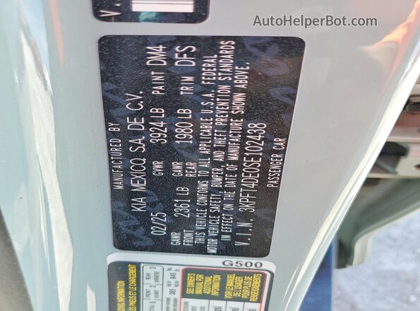 3KPFT4DE0SE102438 2025 KIA K4 Gray 