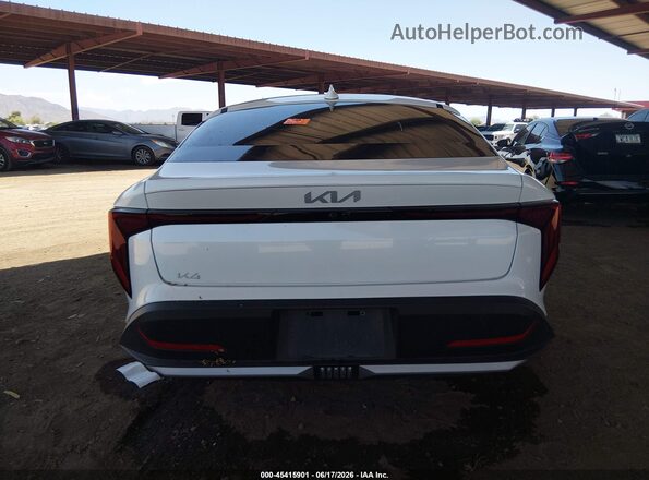 3KPFT4DE1SE089800 2025 KIA K4 White 