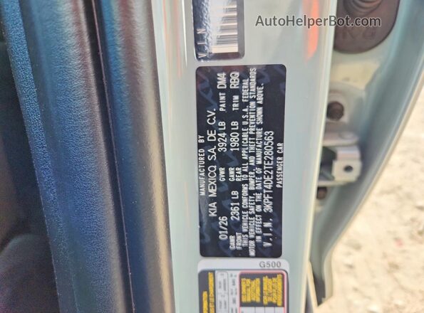 3KPFT4DE2TE280563 2026 KIA K4 Gray 