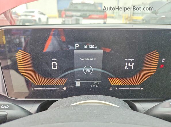 3KPFT4DE5SE238550 2025 KIA K4 Red Вид щитка приладів