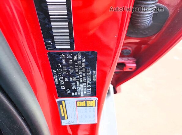 3KPFT4DE6SE049003 2025 KIA K4 Red 