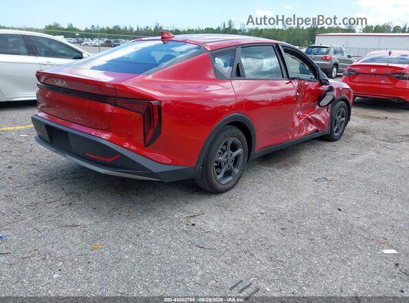 3KPFT4DE8SE218518 2025 KIA K4 Красный Задняя правая четверть