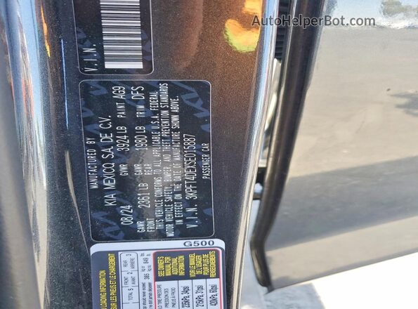 3KPFT4DEXSE015887 2025 KIA K4 Charcoal 