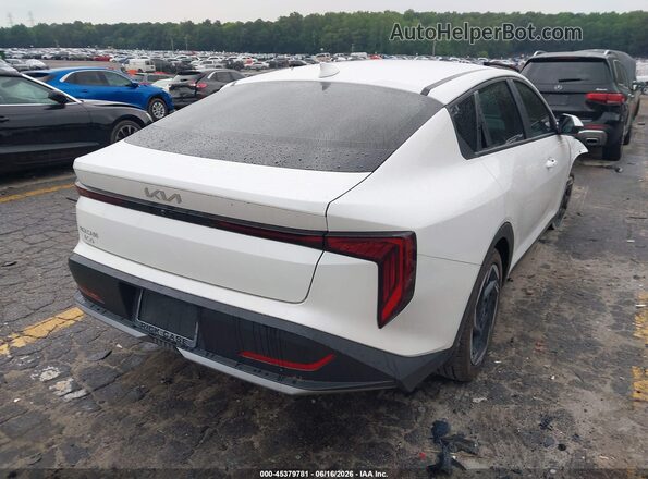 3KPFU4DE2SE178580 2025 KIA K4 White Задня права чверть