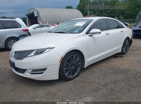 3LN6L2G96GR615949 2016 LINCOLN MKZ White Передня ліва чверть