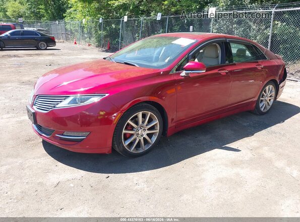3LN6L2J90GR630097 2016 LINCOLN MKZ Maroon Przód lewy