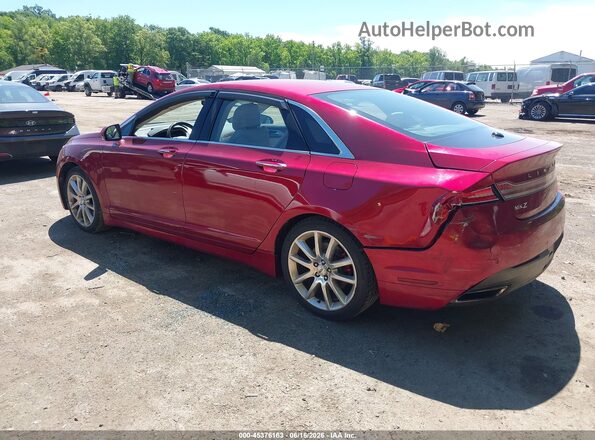 3LN6L2J90GR630097 2016 LINCOLN MKZ Maroon Tył lewy