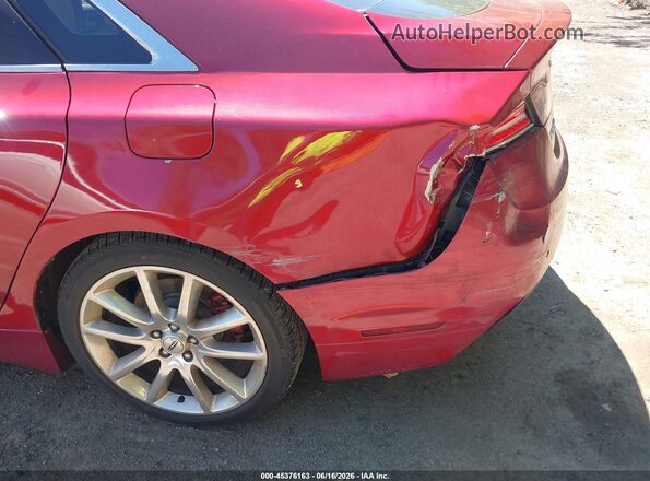 3LN6L2J90GR630097 2016 LINCOLN MKZ Maroon Widok z przodu