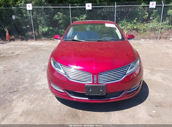 3LN6L2J90GR630097 2016 LINCOLN MKZ Maroon Widok zestawu wskaźników