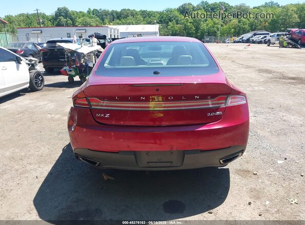 3LN6L2J90GR630097 2016 LINCOLN MKZ Maroon 