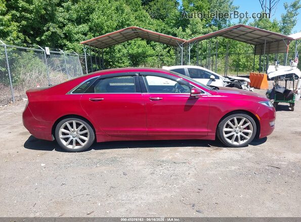 3LN6L2J90GR630097 2016 LINCOLN MKZ Maroon Widok wnętrza z tyłu