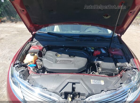 3LN6L2J90GR630097 2016 LINCOLN MKZ Maroon Widok z tyłu