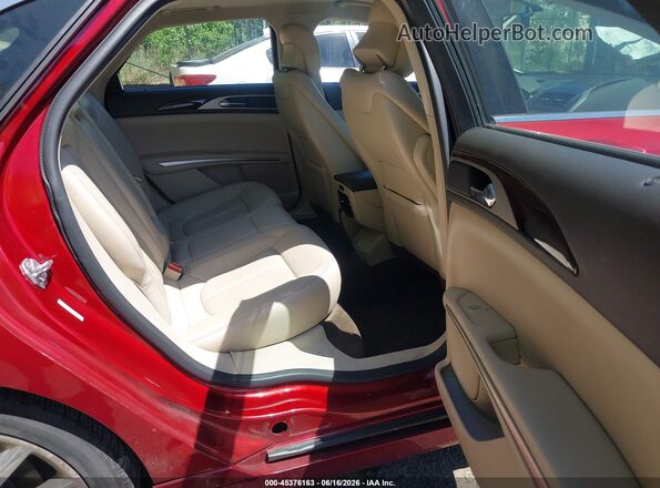 3LN6L2J90GR630097 2016 LINCOLN MKZ Maroon Widok naklejki z numerem VIN