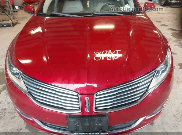 3LN6L2J95GR618513 2016 LINCOLN MKZ Red Հետևի տեսք