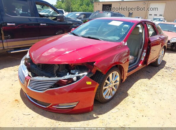 3LN6L2LU1GR628182 2016 LINCOLN MKZ HYBRID Красный Передняя левая четверть