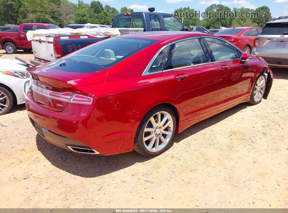 3LN6L2LU1GR628182 2016 LINCOLN MKZ HYBRID Красный Задняя правая четверть