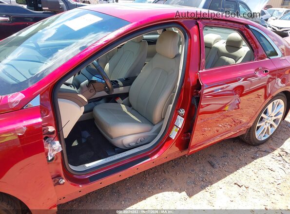 3LN6L2LU1GR628182 2016 LINCOLN MKZ HYBRID Красный Вид щитка приборов