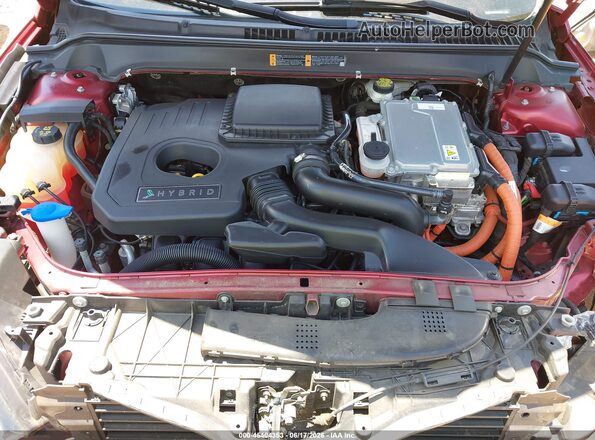 3LN6L2LU1GR628182 2016 LINCOLN MKZ HYBRID Красный Вид сзади