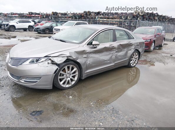 3LN6L2LU3GR601503 2016 LINCOLN MKZ HYBRID Beige Առջևի ձախ երեք քառորդ տեսարան