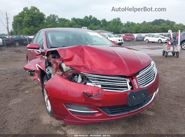 3LN6L2LU3GR634193 2016 LINCOLN MKZ HYBRID Red Դիմացի տեսք