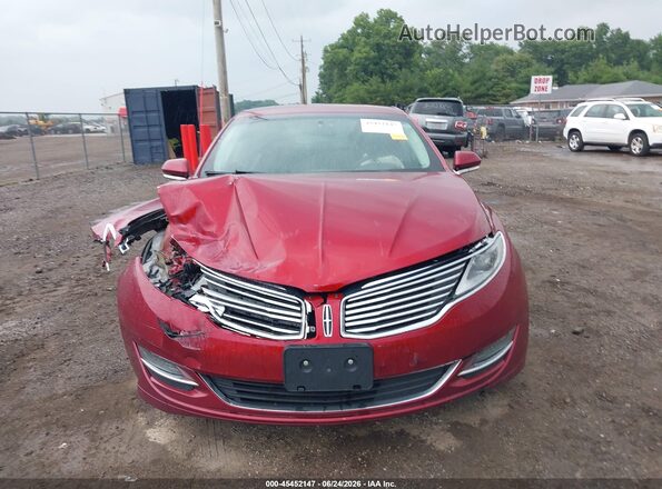 3LN6L2LU3GR634193 2016 LINCOLN MKZ HYBRID Red Սարքավորումների վահանակի տեսք